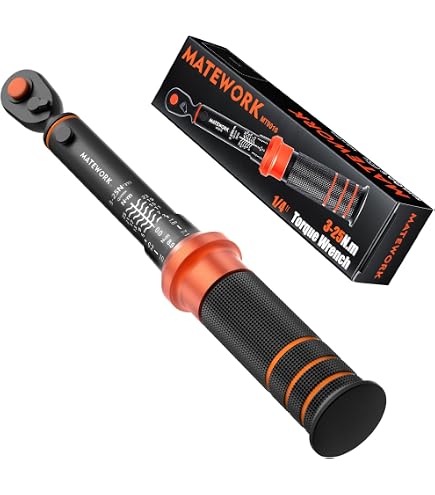 YIYEIE 1/4 Inch Drive Bike Torque Wrench, 1-25 Nm (10-222.5 in.lb